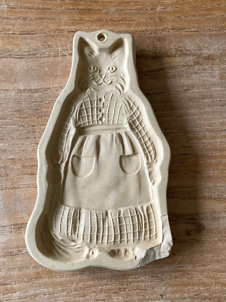 Vintage Brown Bag Cookie Art 1988 koekvorm poes, Ophalen of Verzenden
