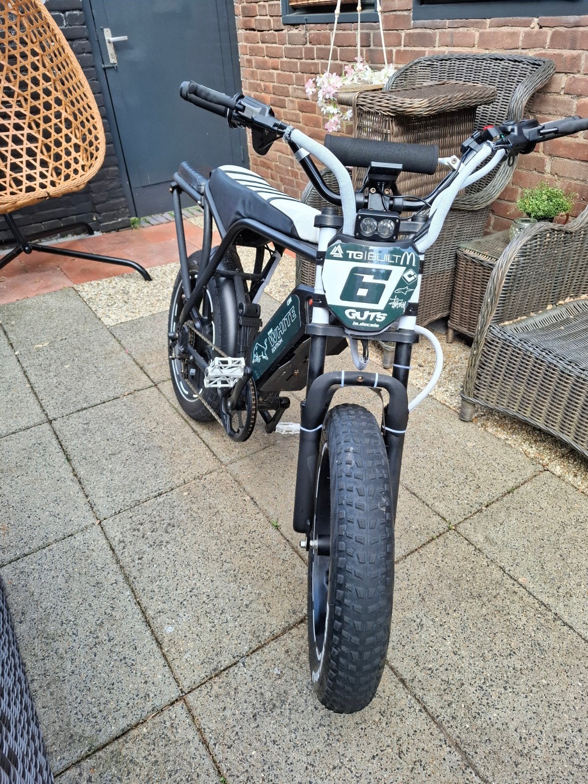Custom Ouxi V8 2.0 ook teruil tegen gt2000, Fietsen en Brommers, Elektrische fietsen, Gebruikt, 59 cm of meer, 30 tot 50 km per accu