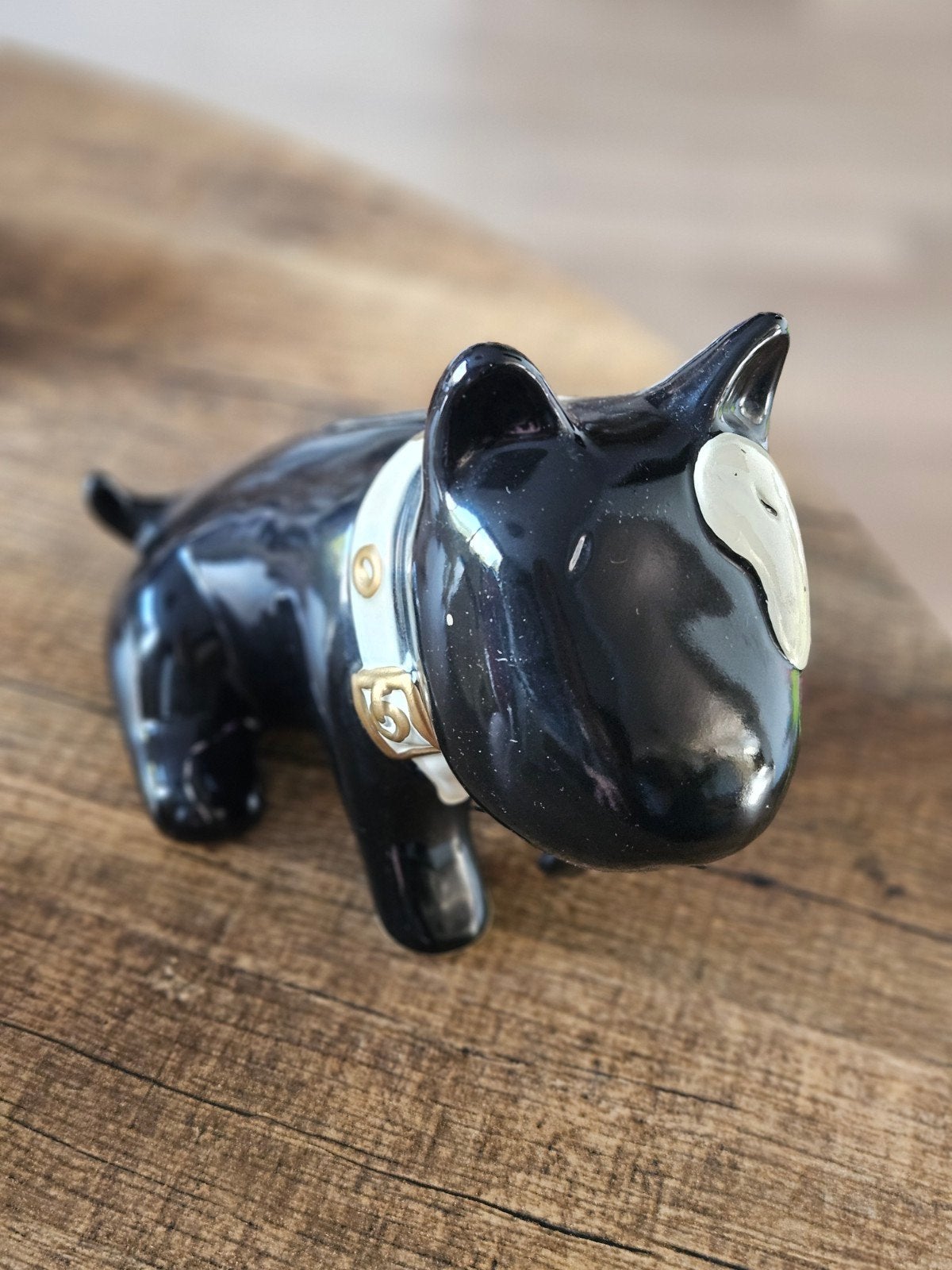 Spaarpot Bull Terrier, Verzamelen, Ophalen, Gebruikt, Steen, Aardewerk of Keramiek, Dier