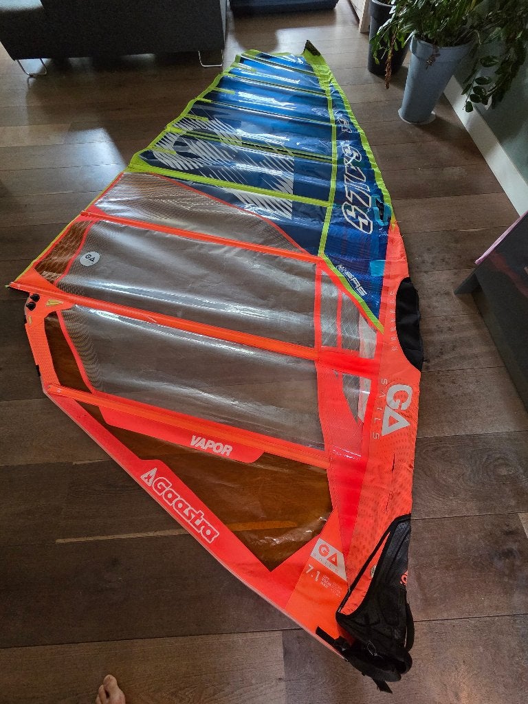 Ga Vapor 6,4 en 7,1m2, Watersport en Boten, Windsurfen, Ophalen, Gebruikt, Zeil