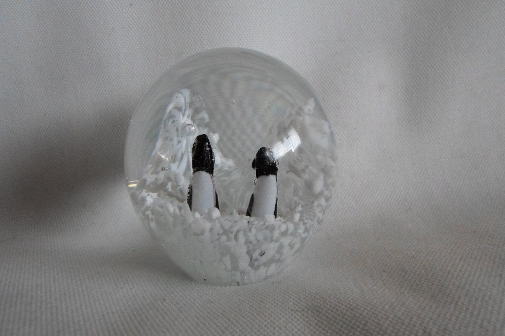 Presse Papier Glas Pinguin, Ophalen of Verzenden