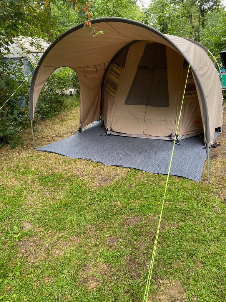 Bungalow tent Redwood Outdoor 4 personen, Caravans en Kamperen, Ophalen, Gebruikt, Tot en met 4