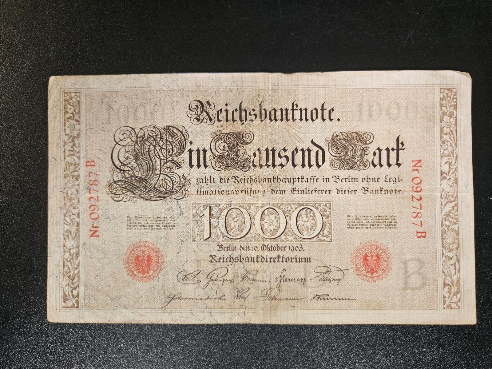 Duitsland pick 23 1903, Postzegels en Munten, Ophalen of Verzenden, Duitsland, Los biljet