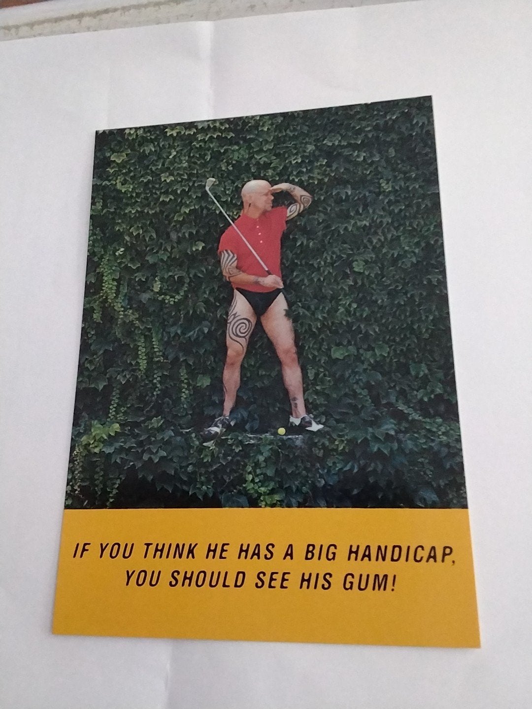 Grappige Ansichtkaart Golf Handicap Humor, Ophalen of Verzenden, 1980 tot heden, Overige thema's