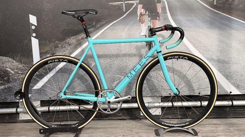 Baanfiets MEES 56 cm, campagnolo, Cinelli Neos carbon, Fietsen en Brommers, Overige merken, Aluminium, Ophalen of Verzenden, Zo goed als nieuw