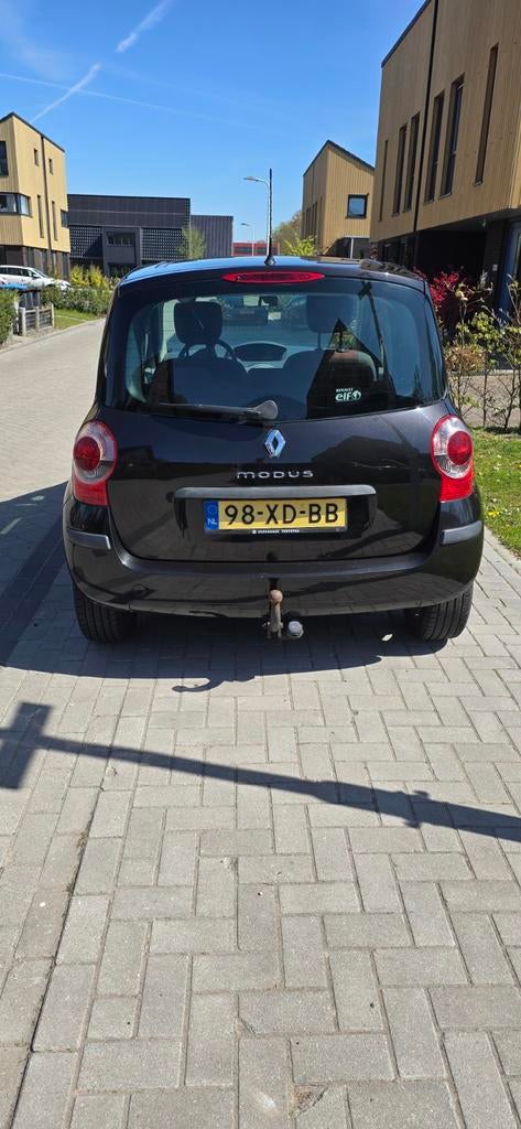 Renault modus 1.4 16v 2007, Voorwielaandrijving, Stof, Zwart, 98 pk
