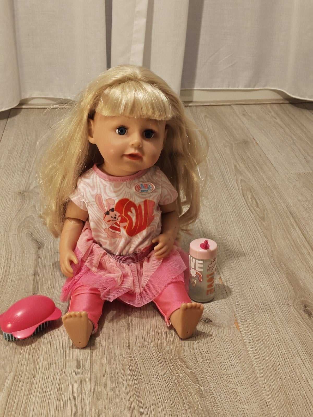BABY born Sister Play & Style - 43cm - Babypop, Ophalen of Verzenden, Zo goed als nieuw, Babypop