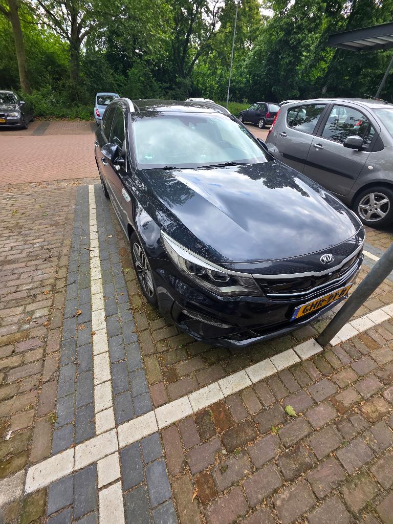 Kia Optima 2.0 GDi Phev 205pk AT6 2020 Blauw, Auto's, Euro 6, Zwart, Grijs, Parkeerassistent