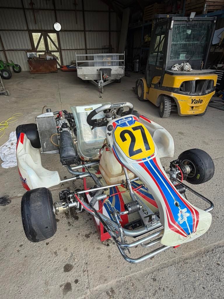 Rotax max, met laptimer en handbediende voorremmen, Sport en Fitness, Karting, Ophalen, Zo goed als nieuw, Kart