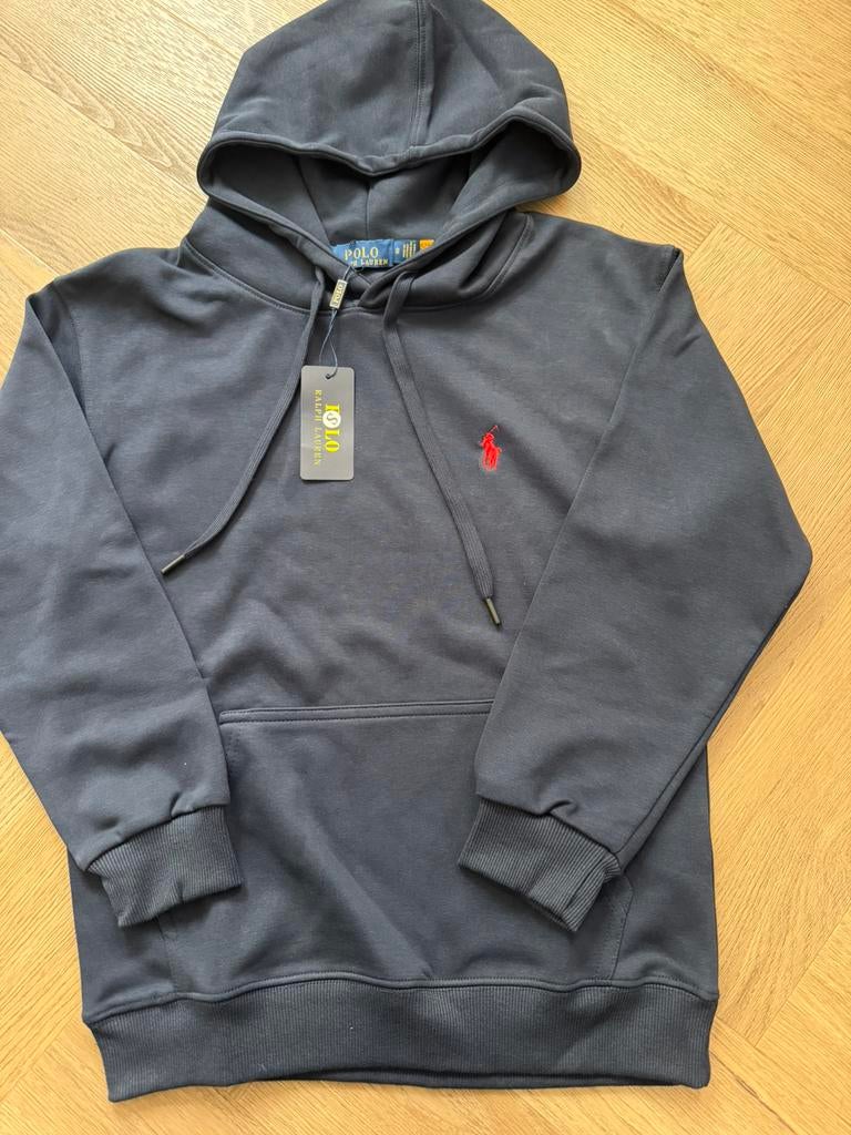 NEW Polo Ralph Lauren Pullover Hoodie - Navy Blue - Size S, Ophalen of Verzenden, Zo goed als nieuw, Maat 46 (S) of kleiner, Blauw