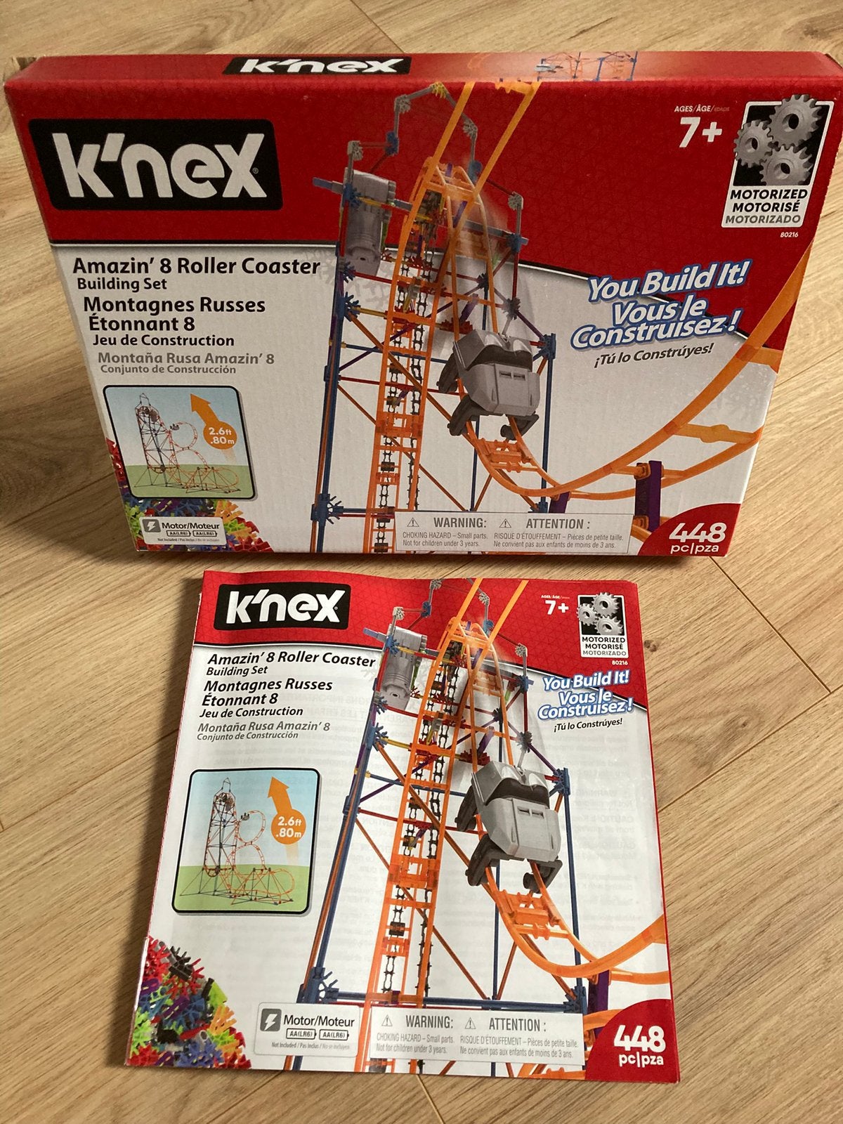 Knex achtbaan (Amazin 8 Roller Coaster), Ophalen of Verzenden, Zo goed als nieuw