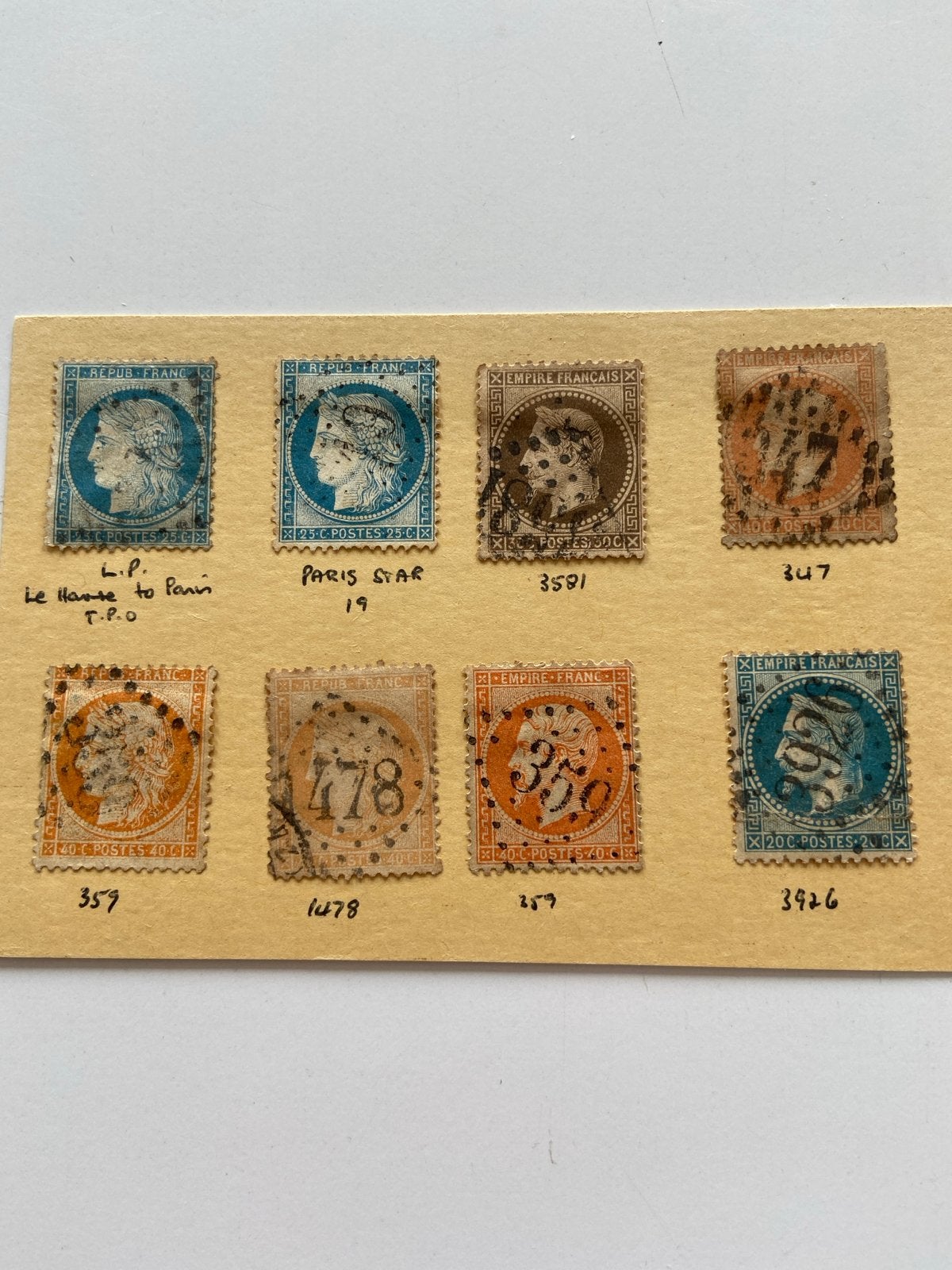 Frankrijk: Collectie Gestempelde Postzegels met Puntstempels, Ophalen of Verzenden, Gestempeld