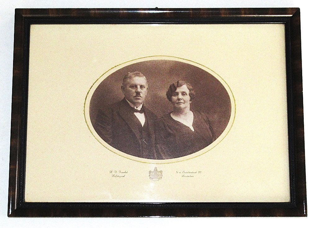 Antiek Portretfoto door fotograaf H.D. Fraenkel, ca. 1910., Ophalen of Verzenden, Voor 1940, Gebruikt