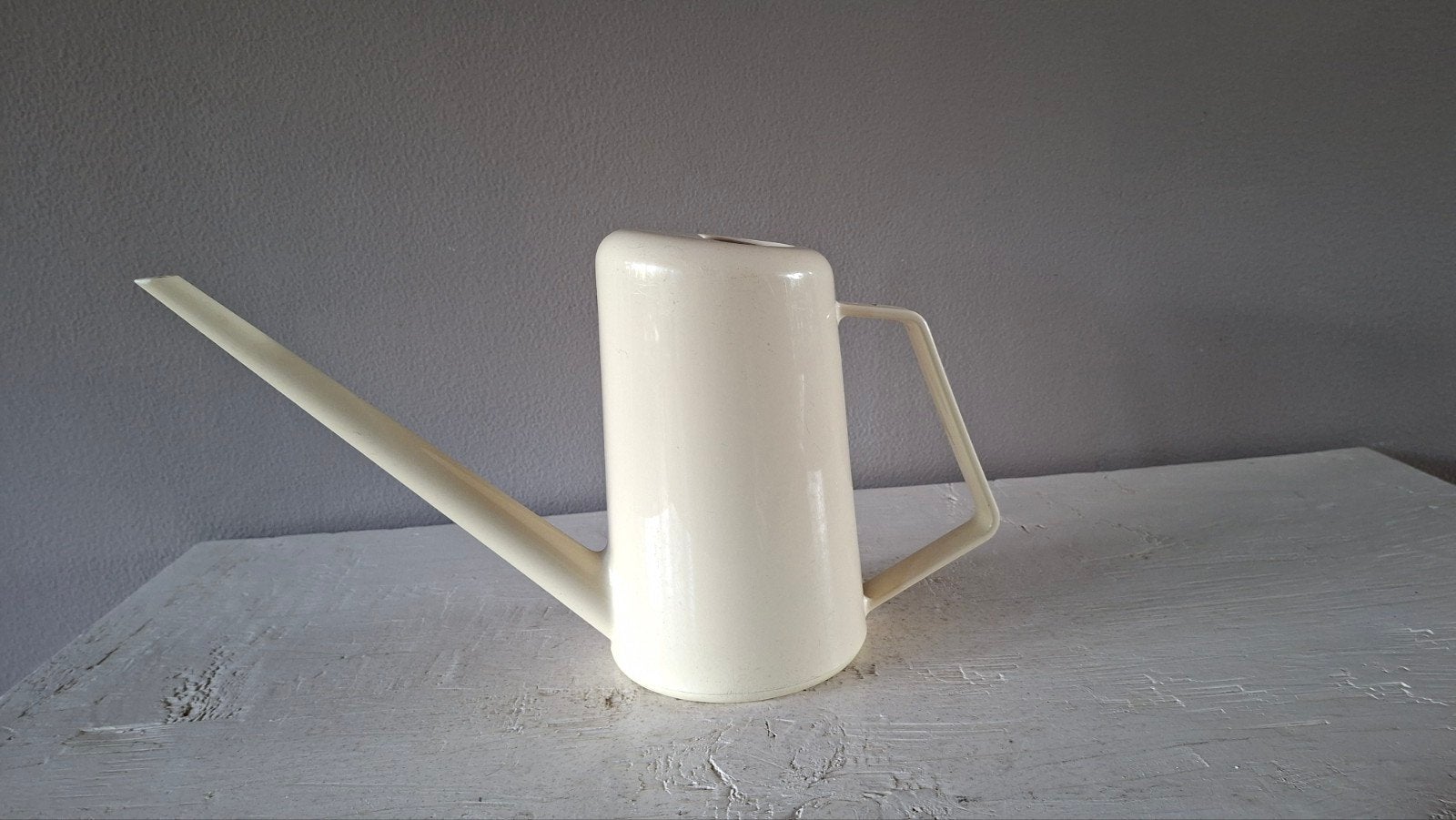 Vintage Tiger Holland gieter crème –Jaren 60/70 retro design, Tuin en Terras, Gieters, Ophalen of Verzenden, Kunststof