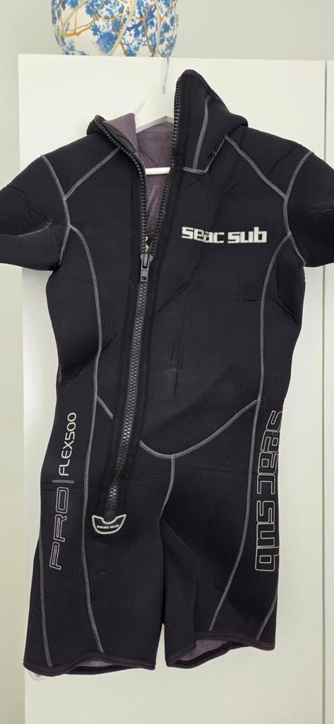 Seac Sub Pro Flex 500 shorty 5mm met capuchon, Watersport en Boten, Duiken, Ophalen of Verzenden