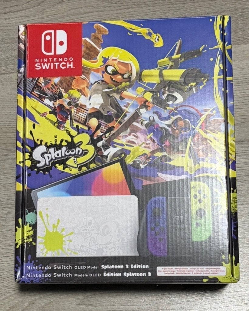 Nintendo Switch OLED - Splatoon Editie, Met 2 controllers, Zo goed als nieuw, Switch OLED, Ophalen