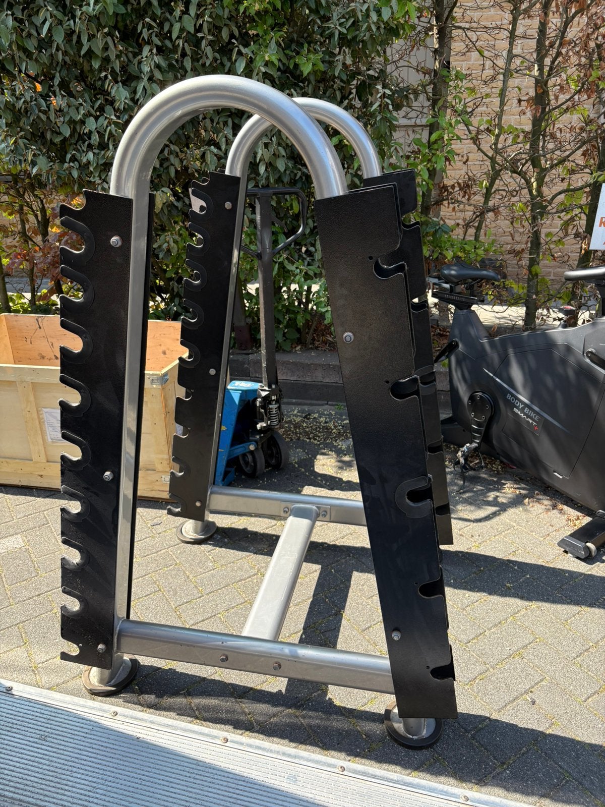 Lifemaxx verticaal dumbbell rek voor dumbbells en stangen, Ophalen, Dumbbell, Gebruikt, Lifemaxx