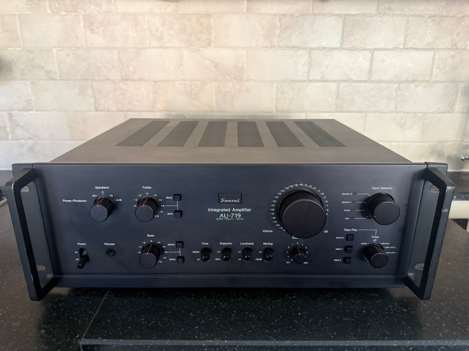 Sansui AU-719 defect, Audio, Tv en Foto, Versterkers en Receivers, Gebruikt, 120 watt of meer, Stereo, Ophalen