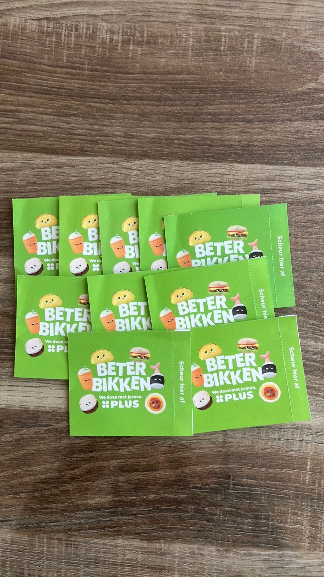 Stickers beter bikken buddies (Plus supermarkt) 10x, Plus, Ophalen of Verzenden