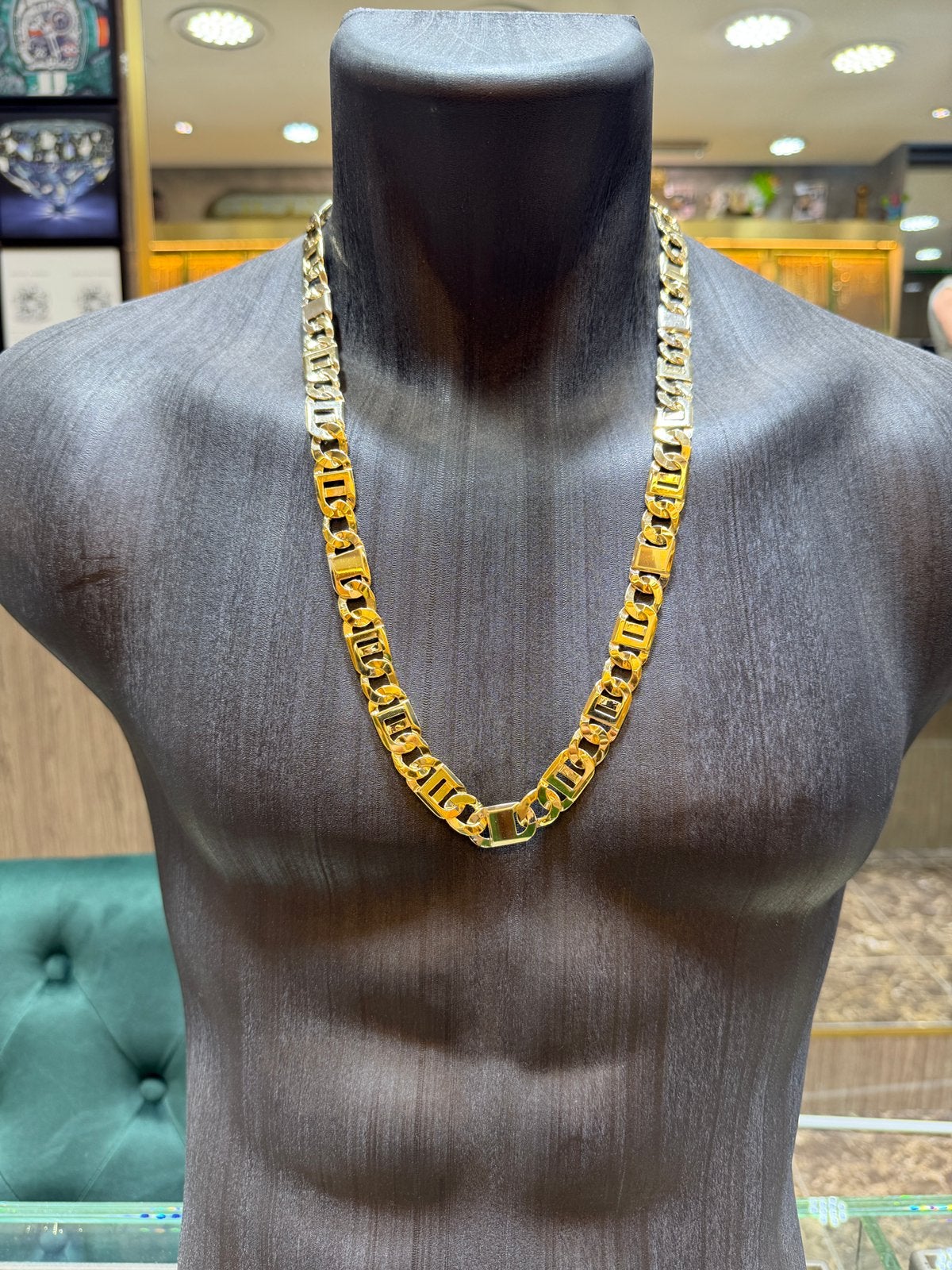 14KT Goud - 128.6 Gram - Ketting - ROLLIE - Herenketting, Ophalen, Nieuw, Goud