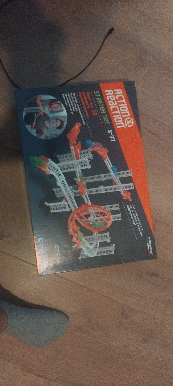 Clementoni Action & Reaction Starter Set knikkerbaan, Ophalen, Zo goed als nieuw, Bouwen