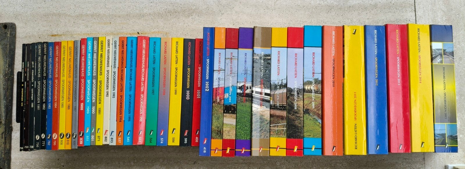 Treinboeken Gerrit Nieuwenhuis en Richard Latten 1978-2010, Ophalen of Verzenden