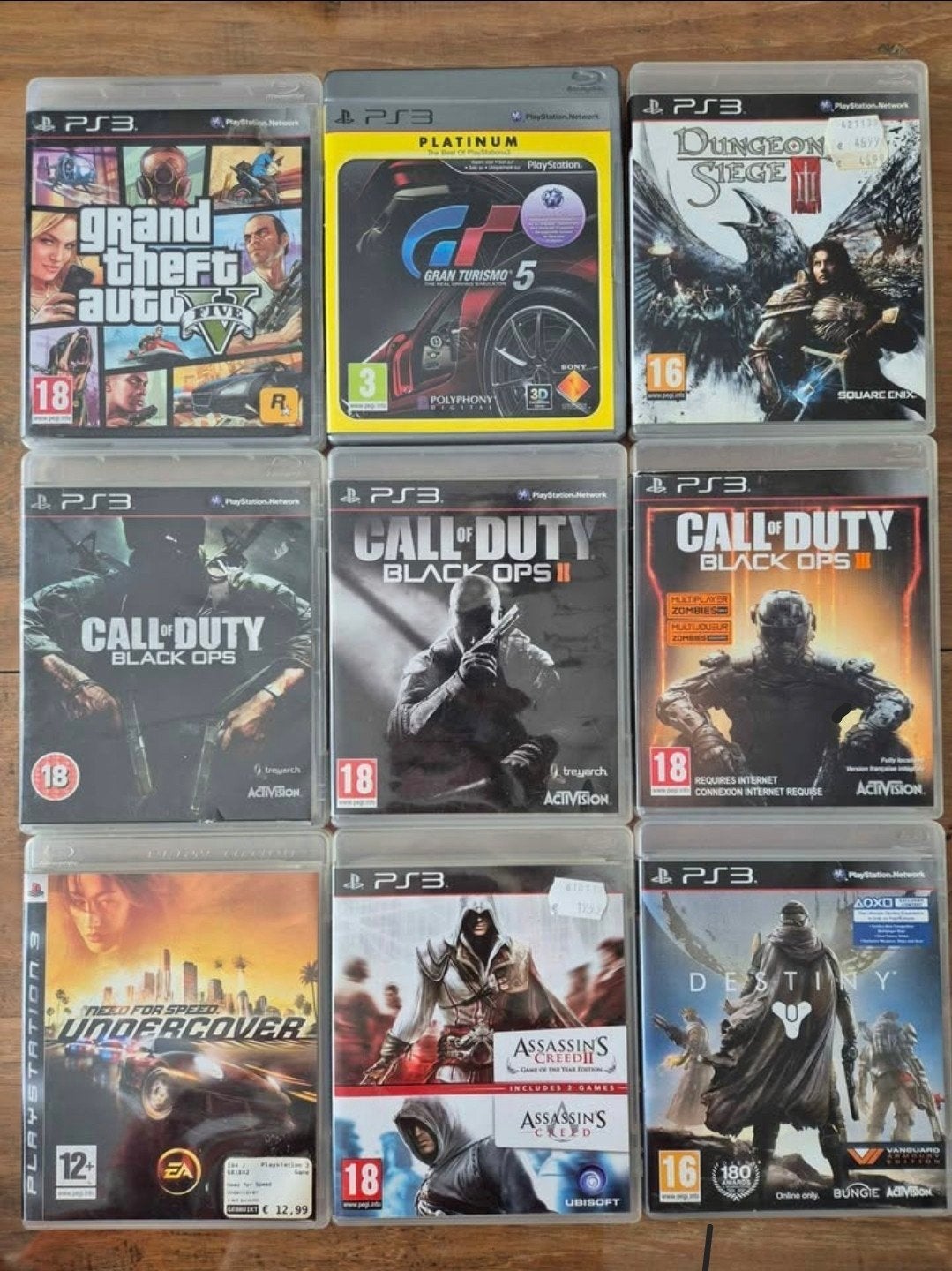 PS3 Games 9stuks, Spelcomputers en Games, Avontuur en Actie, Online, Gebruikt, 1 speler