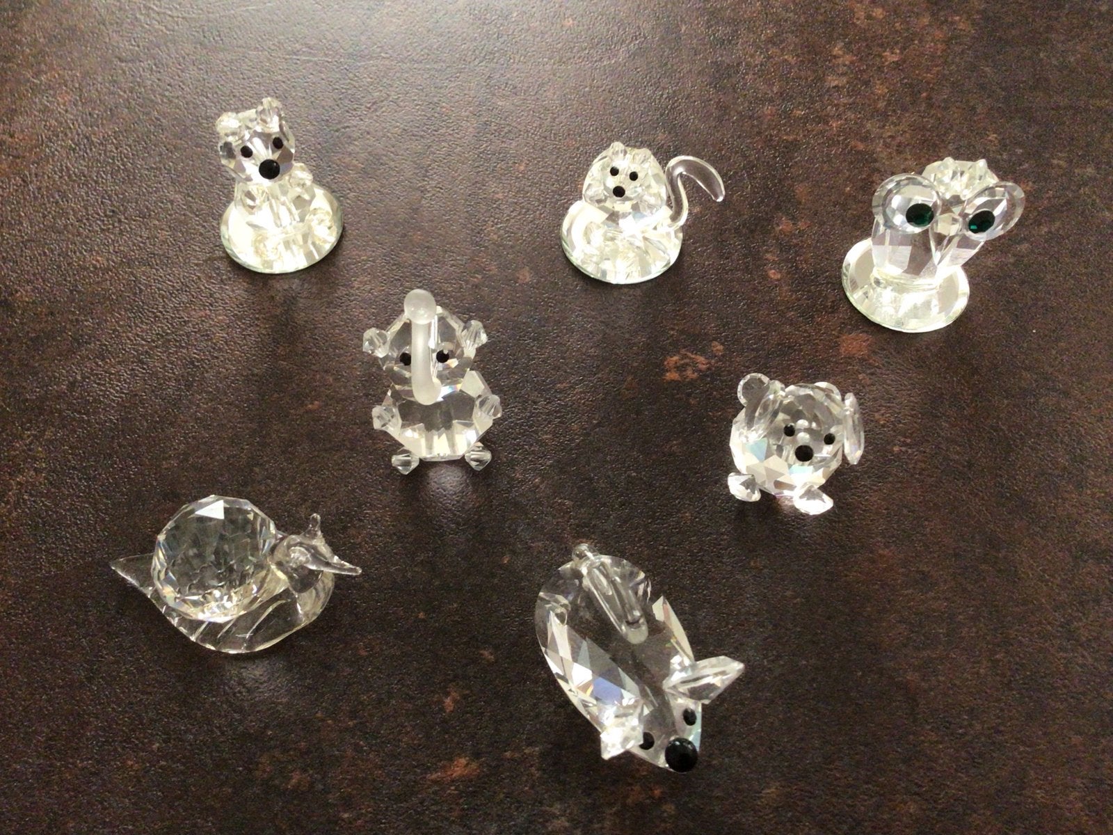 7 Kristallen Miniaturen Goldina Art Collection - Mooie Staat, Ophalen of Verzenden, Gebruikt