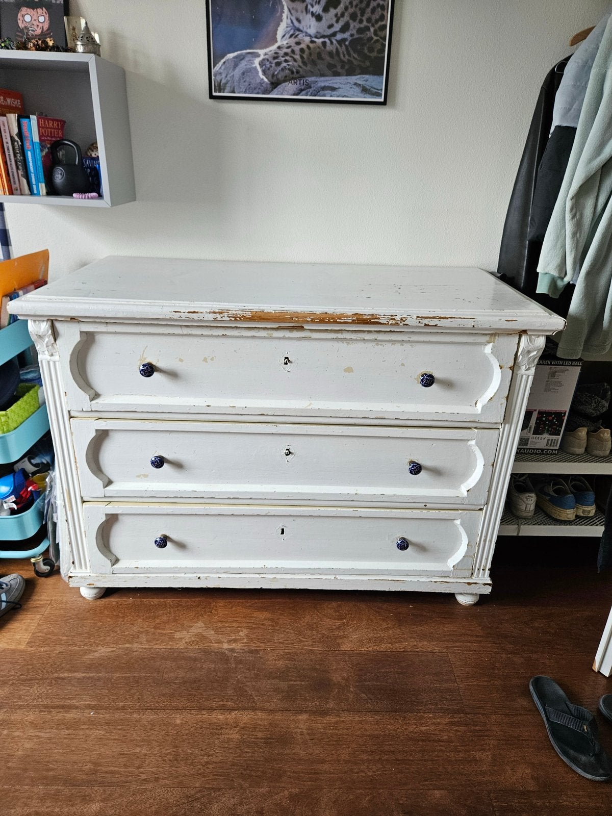 Klassiek Grenen (houten) Dressoir/Commode, Huis en Inrichting, Kasten | Ladekasten, Ophalen, Gebruikt, 100 tot 150 cm, 75 cm of meer