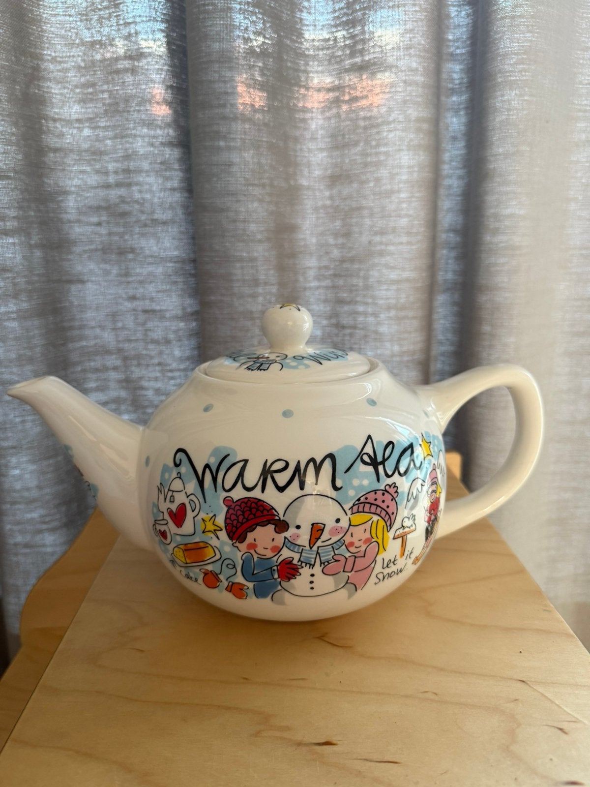 Winter theepot Blond Amsterdam, Ophalen of Verzenden, Zo goed als nieuw, Theepot, Modern