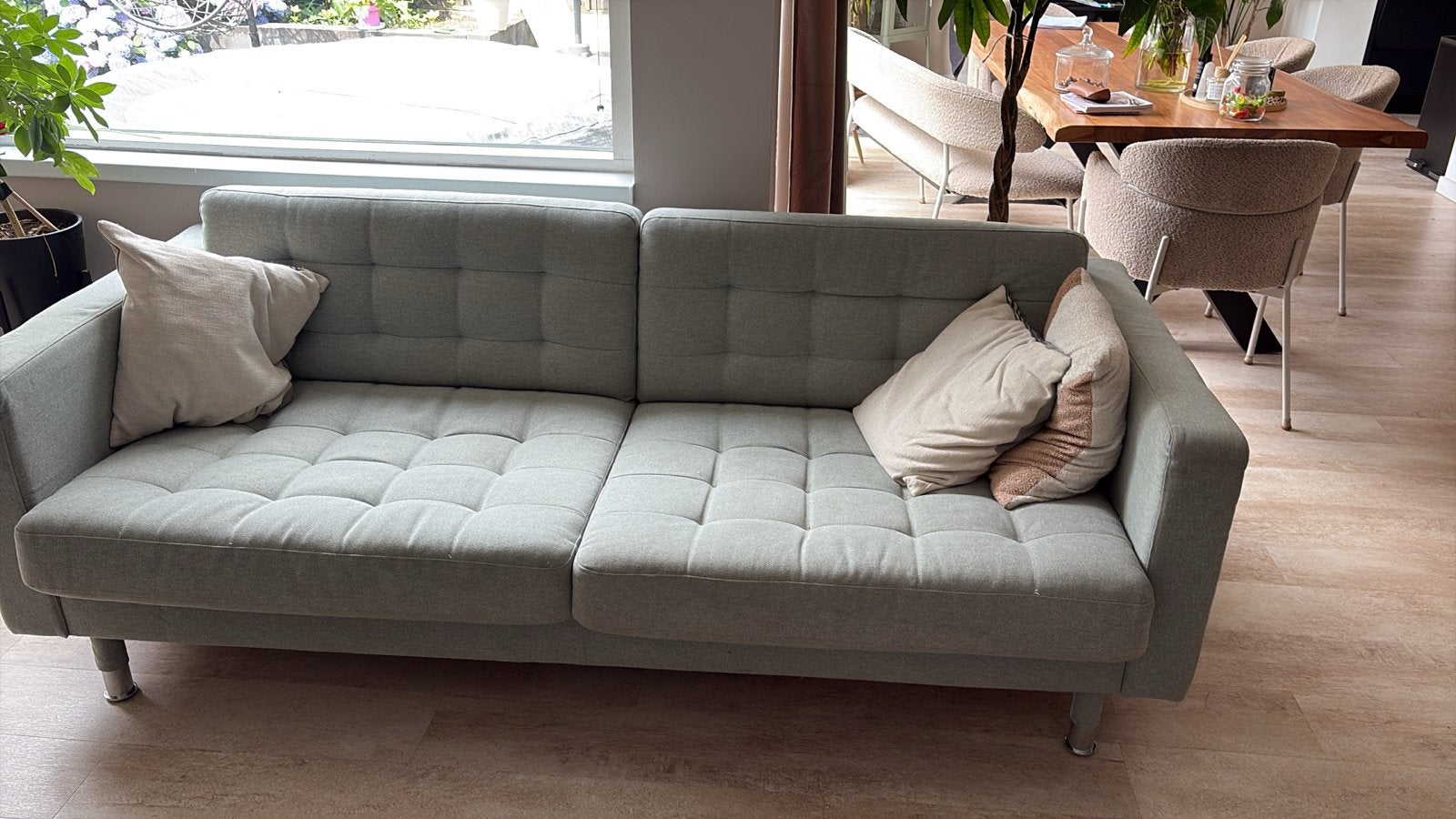 Ikea Ektorp 3-zitsbank in mintgroen, Ophalen, Gebruikt, Tweepersoons, 75 tot 100 cm
