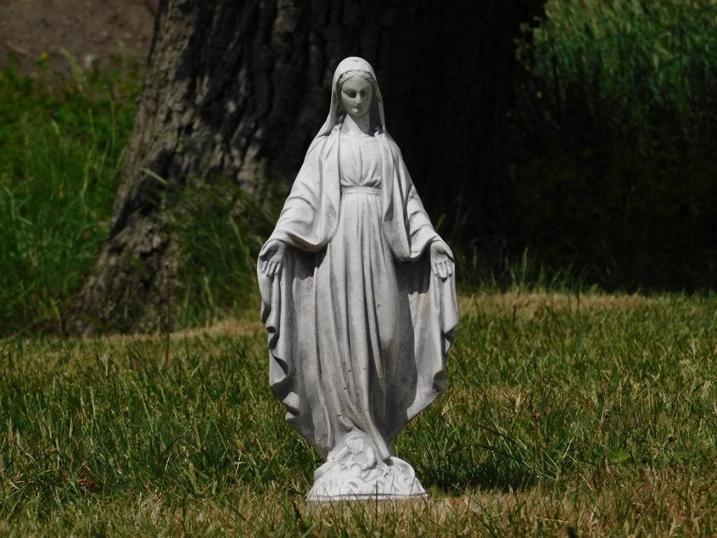 Beeld Madonna - Maria - vol steen, Steen, ., Ophalen of Verzenden, .