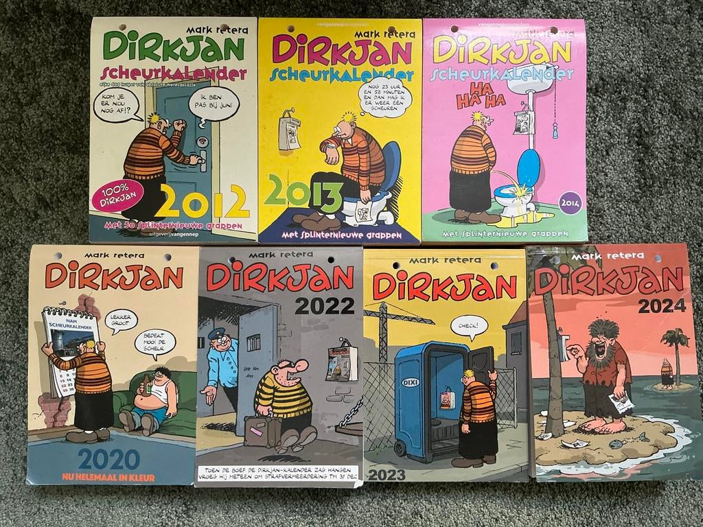 7 scheurkalenders Dirkjan, in 1 koop of per stuk, Ophalen of Verzenden, Dagkalender, Nieuw