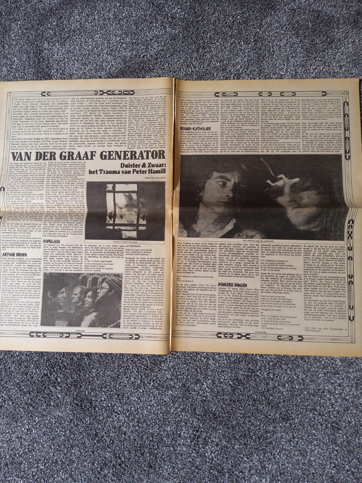 Van der graaf generator:  dec. 1975  A3  formaat, Ophalen of Verzenden, Zo goed als nieuw, Boek, Tijdschrift of Artikel