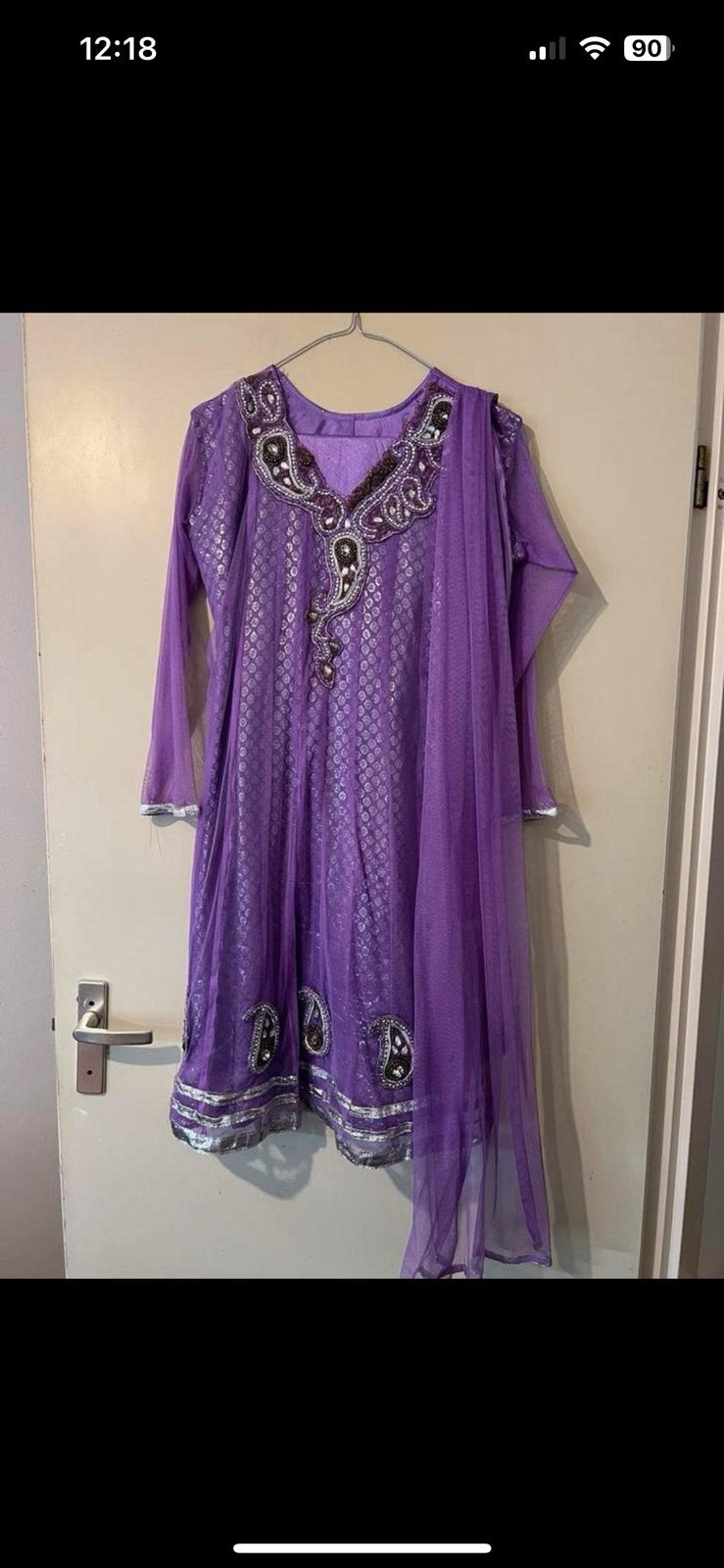 Anarkali m, Kleding | Dames, Maat 38/40 (M), Overige typen, Paars, Nieuw
