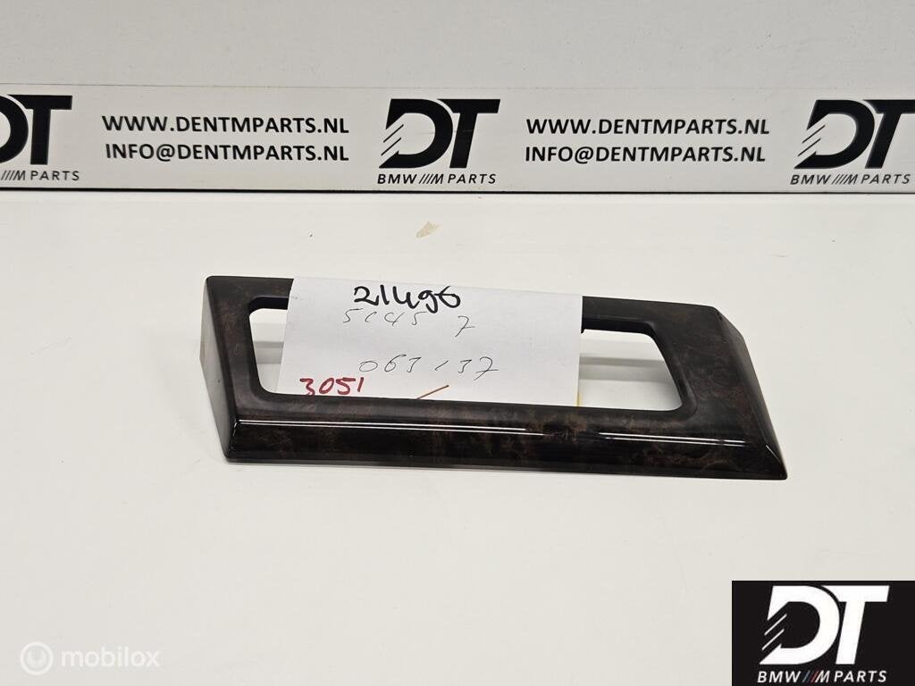 Interieurlijst dashboard links hout BMW E60 E61 51456951043, Nieuw, Ophalen of Verzenden