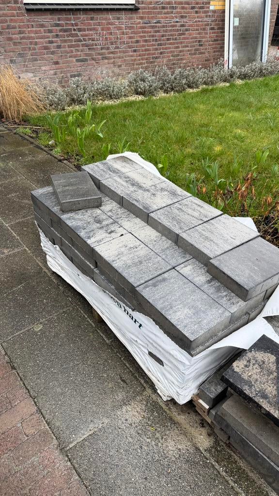 Tremico betonsteen 6cm 20x30cm Zeeuws bont, Tuin en Terras, Ophalen, Gebruikt, Klinkers, 5 tot 10 m²