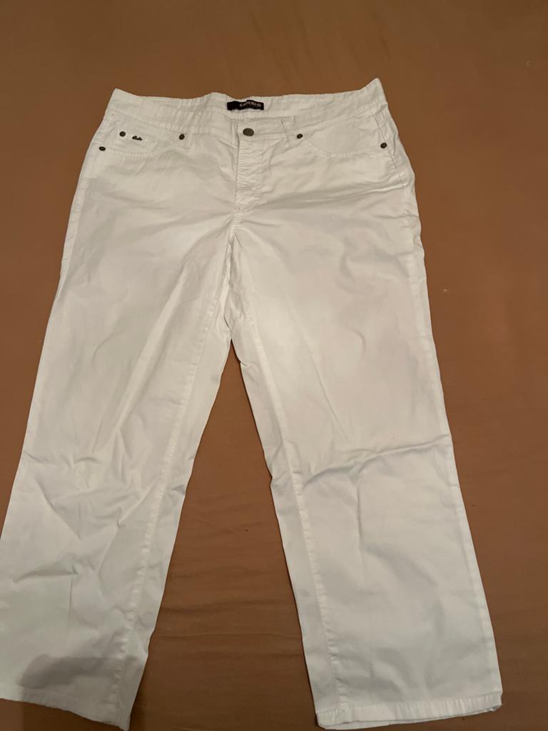 CAMBIO Zomerbroek - Wit - Maat 44 (label 46), Kleding | Dames, Broeken en Pantalons, Wit, Maat 42/44 (L), Ophalen of Verzenden