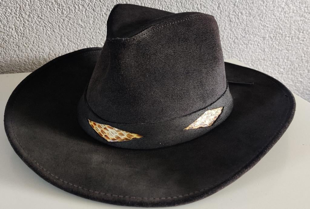 Vintage Hatquarters USA By Henschel zwarte suède hoed, Kleding | Heren, Ophalen, Gedragen