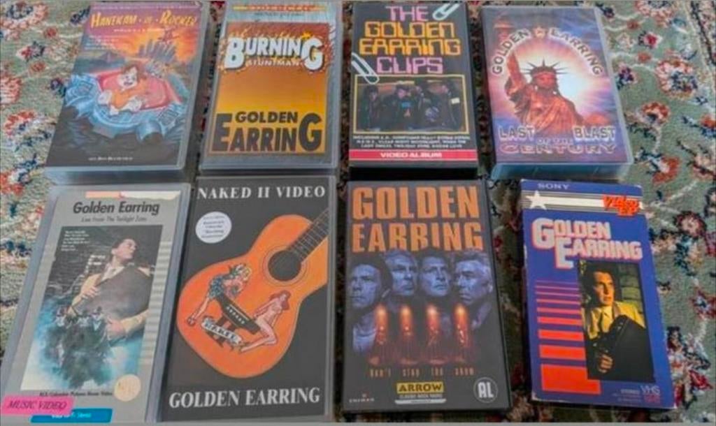 VHS Golden Earring collectie, Alle leeftijden, Ophalen of Verzenden, Zo goed als nieuw