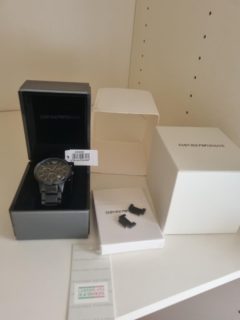 Armani & hugo boss horloge!, Sieraden, Tassen en Uiterlijk, Horloges | Heren, Staal, Staal, Polshorloge, Zo goed als nieuw