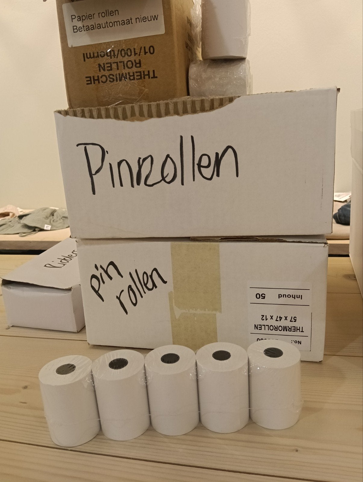 Pinrollen voor betaalautomaat - Nieuw in verpakking, Diversen, Papierwaren, Ophalen of Verzenden