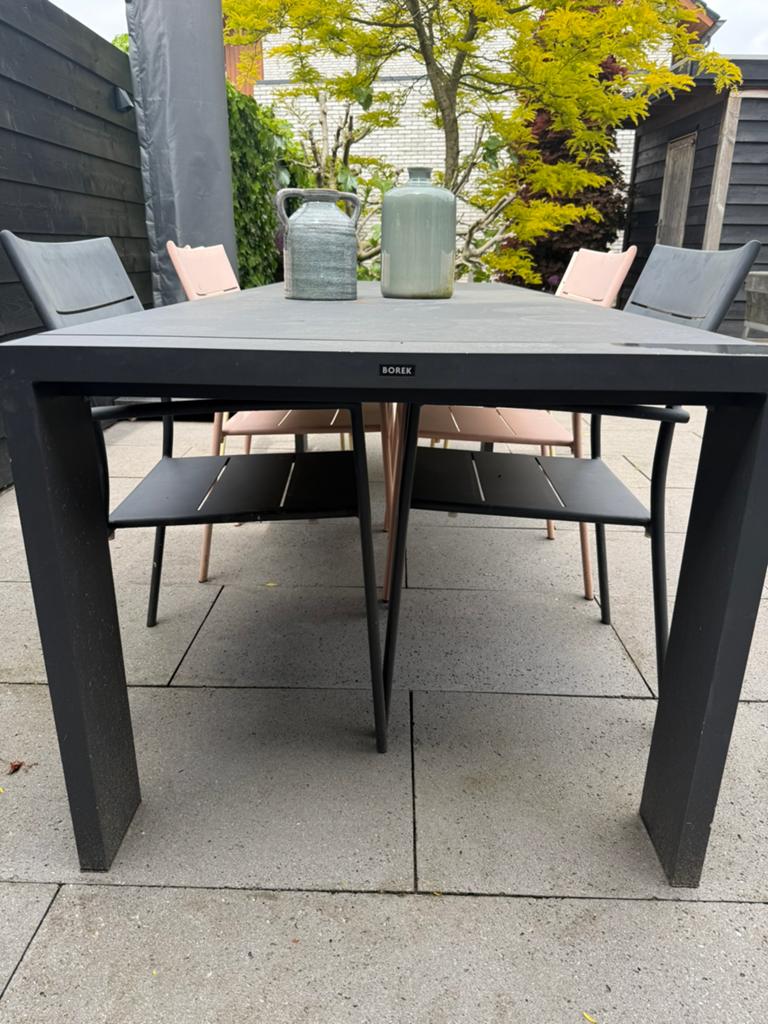 Borek tuintafel 250x100 cm, Tuin en Terras, Tuintafels, Ophalen, Gebruikt, Rechthoekig, Hout