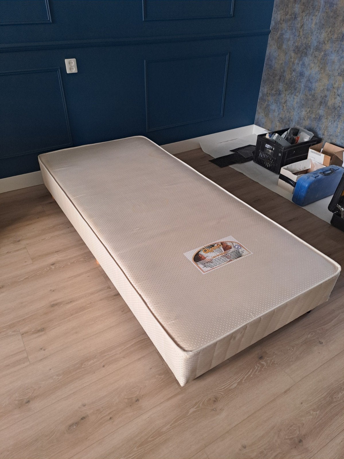️GRATIS QUEEN BOXSPRING️ 200X90 CM, Ophalen, Hotel, Gebruikt, 90 cm