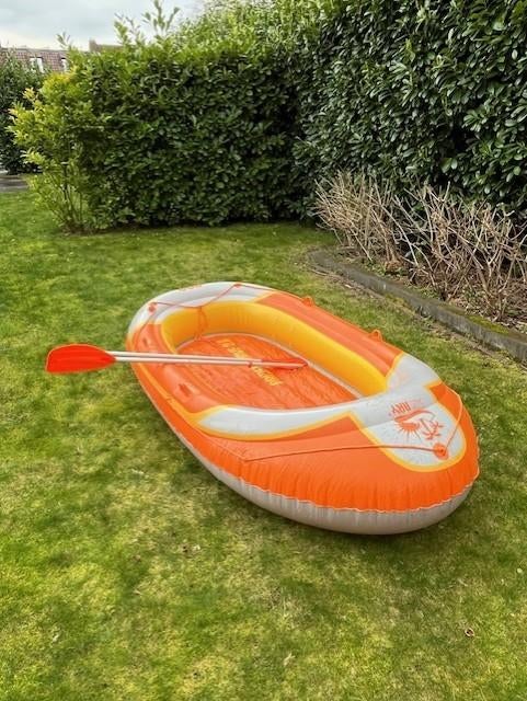 Opblaasboot Rubberboot 3 personen, Ophalen, Zo goed als nieuw
