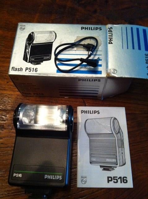 Flitser Philips flash P516 uit de oude doos , in prima staat, Ophalen of Verzenden, Zo goed als nieuw, Overige merken