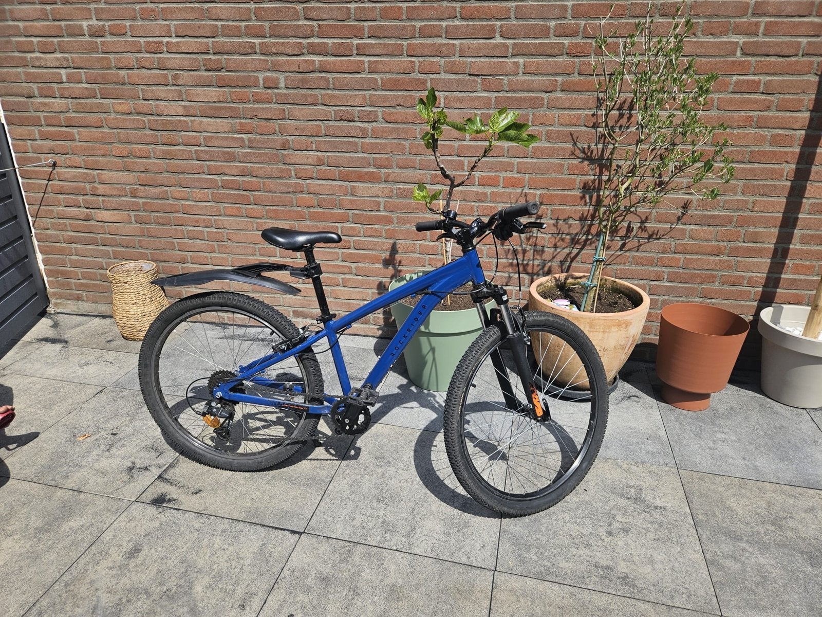 Blauwe Rockrider ST 500 MTB Mountainbike, Fietsen en Brommers, Fietsen | Mountainbikes en ATB, Hardtail, Heren, Zo goed als nieuw