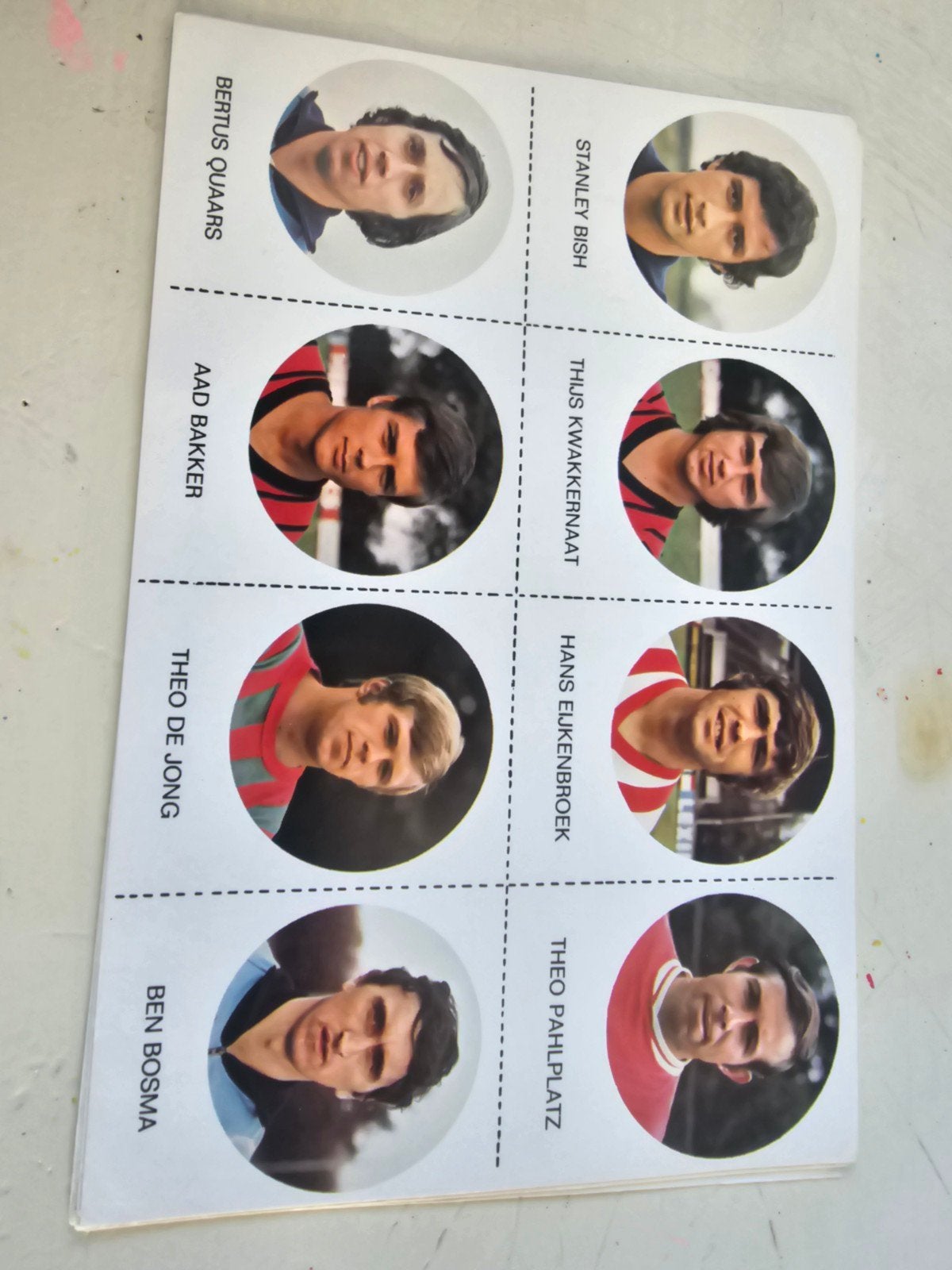 1-0 voetbalplaatjes #3, Verzamelen, Ophalen of Verzenden, Zo goed als nieuw, Buitenlandse clubs, Poster, Plaatje of Sticker