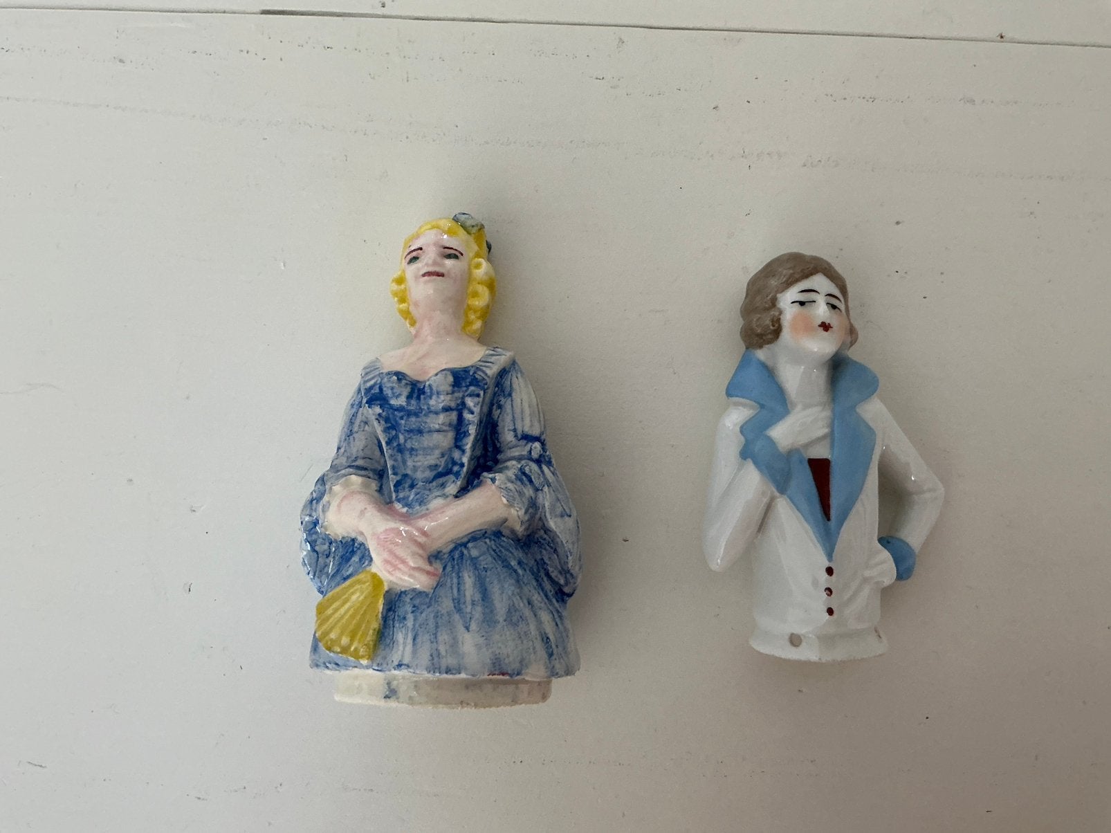 2 half dolls, Verzamelen, Ophalen of Verzenden, Zo goed als nieuw