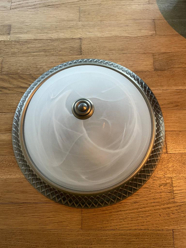 4 mooie retro Lampen of plafonnieres, Ophalen of Verzenden, Gebruikt, Metaal